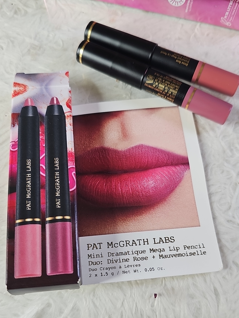 Pat McGrath Mini Lip Pencil Duo — Rose Pink & Mauve Pink